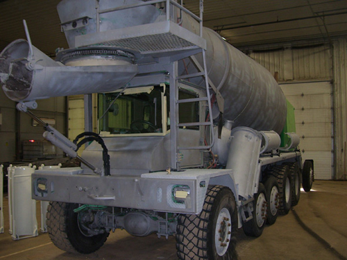 Blasted Mixer Truck Blasted Mixer Truck